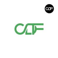 brev cdf monogram logotyp design vektor