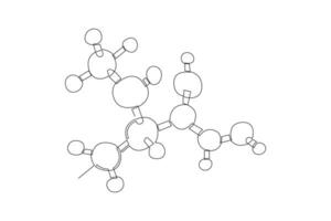 einer kontinuierlich Linie Zeichnung von Chemie und Physik Labor Ausrüstung Konzept. Gekritzel Vektor Illustration im einfach linear Stil.