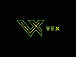 vex logotyp design vektor