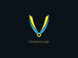 v Unternehmen Logo vektor