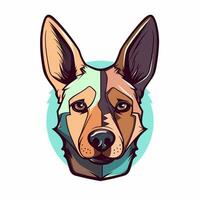 Hund Vektor süß Hund Karikatur Symbol