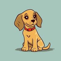 Hund Vektor süß Hund Karikatur Symbol