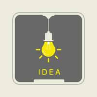 Symbol Idee Licht Birne Lampe Design vektor