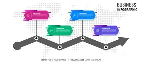 Präsentation Geschäft abstrakt Hintergrund Infografik Vorlage vektor