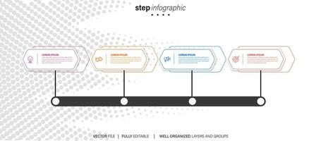 Infografik-Designvorlage mit Platz für Ihre Daten. Vektor-Illustration. vektor