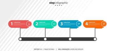 modern Infografik Vektor futuristisch Vorlage