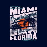 Miami Florida Grafik, Typografie Vektor, Strand Thema Illustration, gut zum drucken t Hemd und andere verwenden vektor