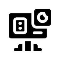 Aktion Kamera Symbol. Vektor Symbol zum Ihre Webseite, Handy, Mobiltelefon, Präsentation, und Logo Design.