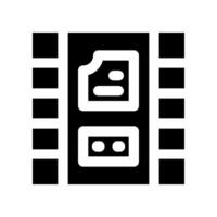 Clip Film Symbol. Vektor Symbol zum Ihre Webseite, Handy, Mobiltelefon, Präsentation, und Logo Design.