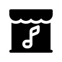Musik- Geschäft Symbol. Vektor Symbol zum Ihre Webseite, Handy, Mobiltelefon, Präsentation, und Logo Design.