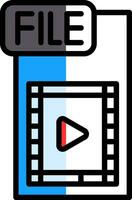 Video Datei Vektor Symbol Design