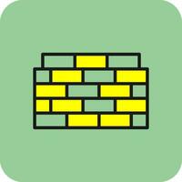 Brickwall-Vektor-Icon-Design vektor