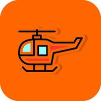 Hubschrauber-Vektor-Icon-Design vektor