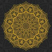 Zier Luxus Mandala Muster Hintergrund mit königlich golden Arabeske Muster Arabisch islamisch Osten Stil. traditionell Türkisch, indisch Motive. vektor