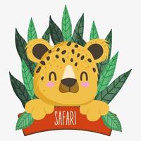 tiger och safari styrelse vektor