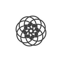 Kreis Ring Strudel abstrakt Logo Vektor