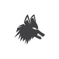Wolf Silhouette Symbol und Symbol Vektor Vorlage Illustration