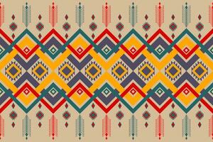 ethnisch geometrisch nahtlos Muster. Design zum Stoff, Kleidung, dekorativ Papier, Verpackung, Textil, Stickerei, Illustration, Vektor