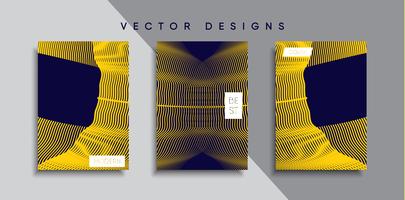 Minimale Vector-Cover-Designs. Zukünftige Plakatschablone vektor