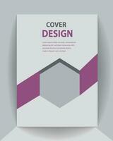 korporativ Buch Startseite Design a4 Größe Flyer. vektor
