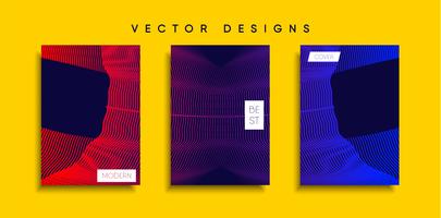 Minimale Vector-Cover-Designs. Zukünftige Plakatschablone vektor