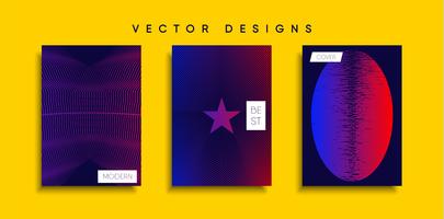 Minimale Vector-Cover-Designs. Zukünftige Plakatschablone vektor