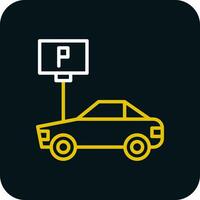 Parkplatz-Vektor-Icon-Design vektor