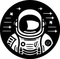 Astronaut, minimalistisch und einfach Silhouette - - Vektor Illustration