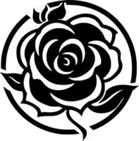 Rose, minimalistisch und einfach Silhouette - - Vektor Illustration