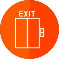 Exit-Vektor-Icon-Design vektor