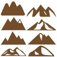 berg vektor former för logotyper