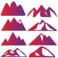 Berg Vektor Formen zum Logos