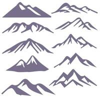 berg vektor former för logotyper