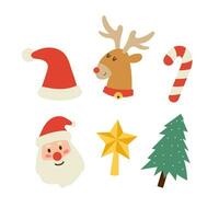 jul dag ikon. hand dragen jul firande symbol och platt design begrepp. vektor illustration