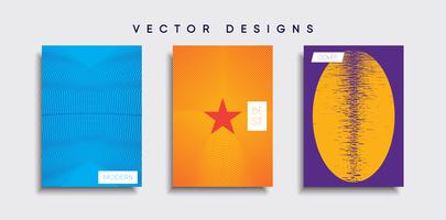 Minimale Vector-Cover-Designs. Zukünftige Plakatschablone vektor