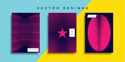 Minimale Vector-Cover-Designs. Zukünftige Plakatschablone vektor