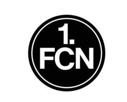 nurnberg klubb logotyp symbol svart fotboll bundesliga Tyskland abstrakt design vektor illustration