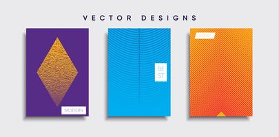 Minimale Vector-Cover-Designs. Zukünftige Plakatschablone vektor