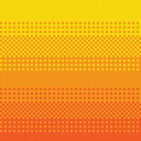 gul orange lutning i pixel konst stil vektor
