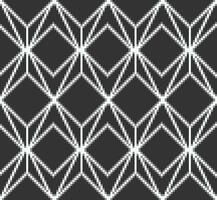 schwarz und Weiß Muster Hintergrund im Pixel Kunst Stil vektor