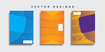 Minimale Vector-Cover-Designs. Zukünftige Plakatschablone vektor