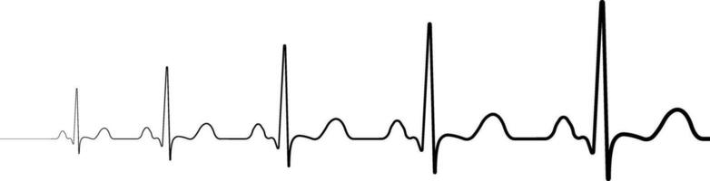 ikoner symbol död uppståndelse hjärtslag återupptas försvagning hjärta takter vektor