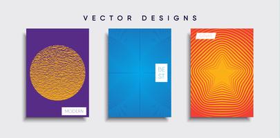 Minimale Vector-Cover-Designs. Zukünftige Plakatschablone vektor