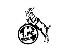 koln klubb logotyp symbol svart fotboll bundesliga Tyskland abstrakt design vektor illustration