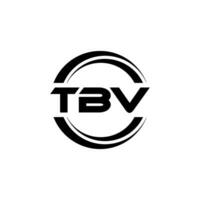 tbv logotyp design, inspiration för en unik identitet. modern elegans och kreativ design. vattenmärke din Framgång med de slående detta logotyp. vektor