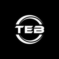 teb logotyp design, inspiration för en unik identitet. modern elegans och kreativ design. vattenmärke din Framgång med de slående detta logotyp. vektor