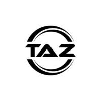 taz Logo Design, Inspiration zum ein einzigartig Identität. modern Eleganz und kreativ Design. Wasserzeichen Ihre Erfolg mit das auffällig diese Logo. vektor
