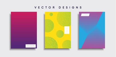 Minimale Vector-Cover-Designs. Zukünftige Plakatschablone vektor