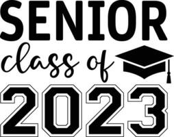 senior klass av 2023 vektor