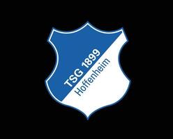 Hoffenheim Verein Logo Symbol Fußball Bundesliga Deutschland abstrakt Design Vektor Illustration mit schwarz Hintergrund